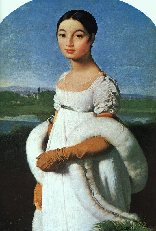 Jean-Auguste Dominique Ingres Portrait of Mlle.Riviere oil painting picture